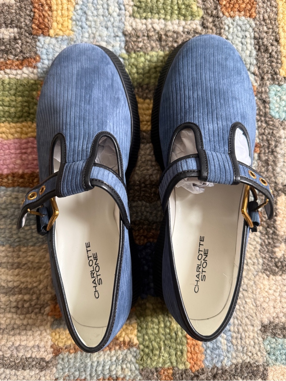 Charlotte Stone Remi Suede Corduroy Mary Jane